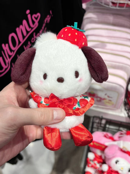【limit 1】Sanrio｜Ichigo Shimbun 50th Anniversary Mascot Holder /Plush Keychain｜13×6×10.5cm approx.