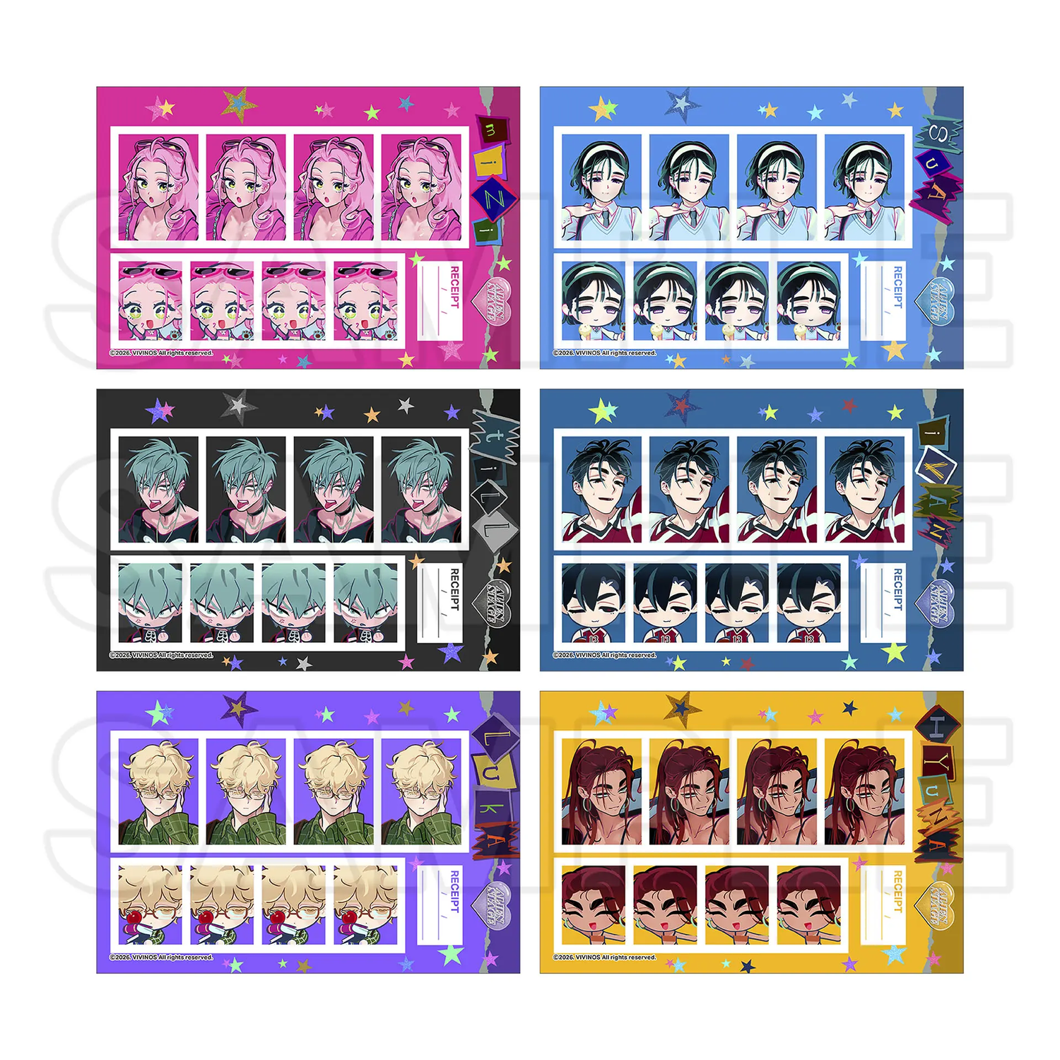 Alien Stage｜Find your Plus One! ID Photo Style Sheet｜15.2×10.2cm approx.