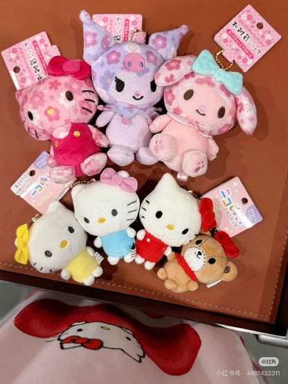 Sanrio｜Characters Ball Chain Mascot Holder /Plush Keychain｜10.5 x 8.0 x 6.0cm approx.