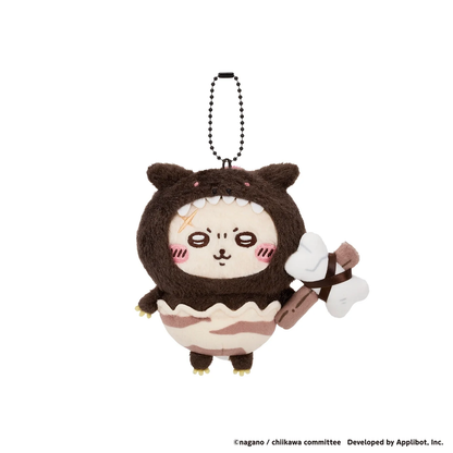 chiikawa｜Pocket Dinosaur Mascot Holder /Plush Keychain｜H120 x W100 x D80mm approx.