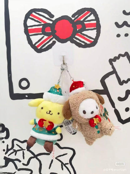 Sanrio｜Christmas Mascot Holder /Plush Keychain｜13×7×17cm approx.