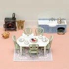SylvanianFamilies｜Red Roof Lakeside House Elegant Dining room Set 5867