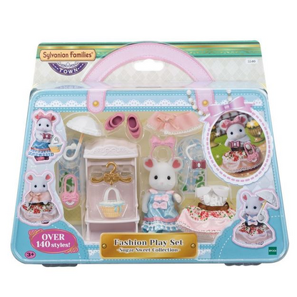 SylvanianFamilies｜Fashion Play Set Sugar Sweet Collection-Marshmallow Mouse-5540