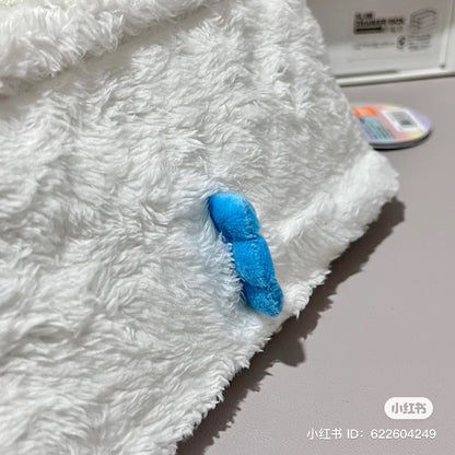 Sanrio｜熊熊换装系列可爱毛茸茸手提包/收纳包/背后有小尾巴/防水满印内里｜约280mm×360mm×130mm