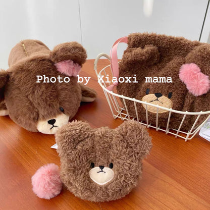 The bear’s school｜Face Drawstring Bag｜H16×W11×D2.5cm approx.