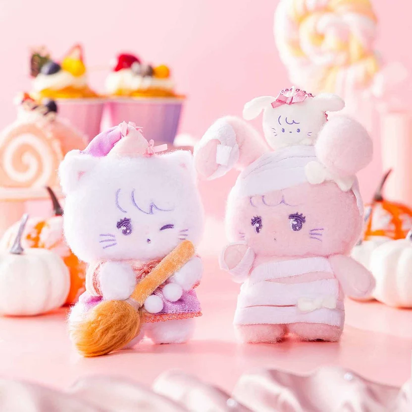 mikko illustrations｜Lil ala mode Mascot Holder /Plush Keychain｜H150 x W105 x D60mm approx.