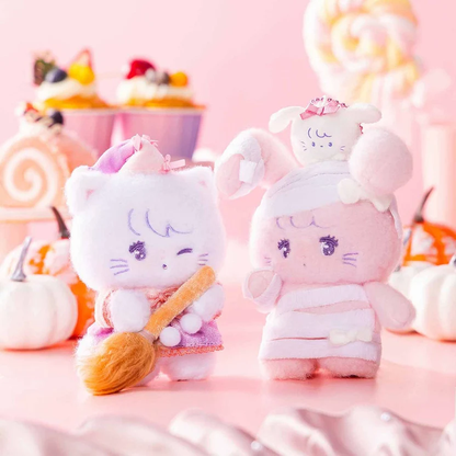 mikko illustrations｜Lil ala mode Mascot Holder /Plush Keychain｜H150 x W105 x D60mm approx.