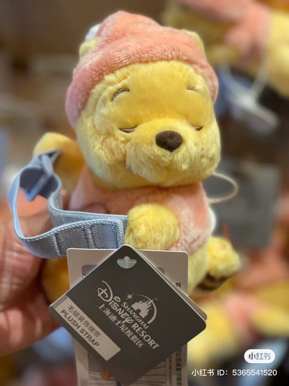 Disney SH｜winnie the pooh居家维尼/晚安睡帽噗噗窗帘绑/窗帘挂/也可戴在手臂上｜约20cm