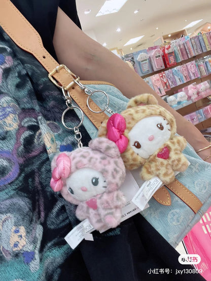 Sanrio三丽鸥｜ Original Mascot Keychain / Leopard Bear豹纹熊系列毛绒挂件/包挂｜约8×5×14cm