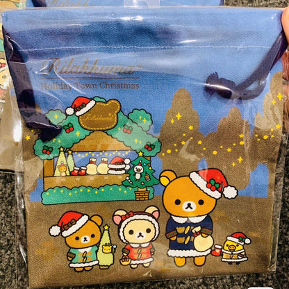 Rilakkuma轻松熊｜圣诞可爱束口袋/巾着