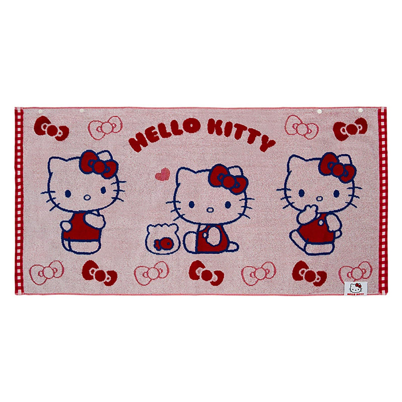 Sanrio｜100% cotton Snap Bath Towel｜31.0 x 24.0 x 4.2cm approx.