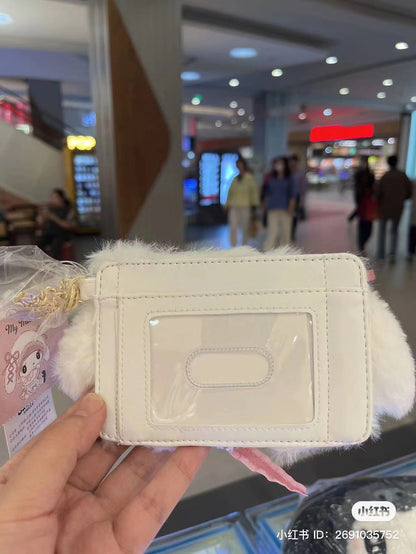 Sanrio｜第三代暗黑地雷限定毛绒卡包｜约16×3×9cm