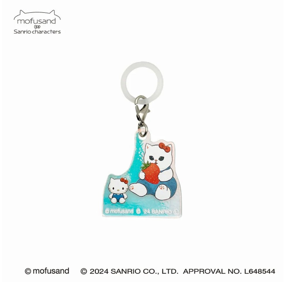 Mofusand｜Sanrio Characters Hologram Mushi Charm｜H43×W36×D3mm approx.