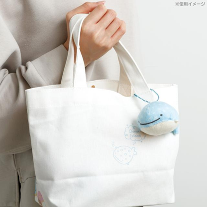 Sanx｜Jinbesan and Donut Island Mascot Holder /Plush Keychain｜50×55×50mm approx.