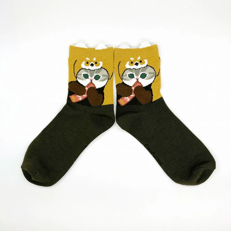 Mofusand｜Low-crew socks with protrusions｜23-25cm approx.
