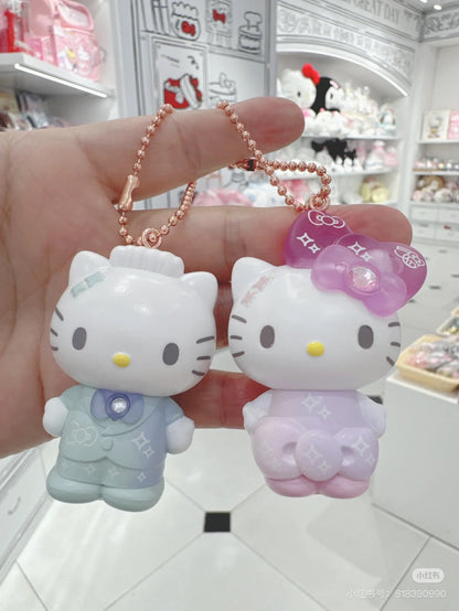 HelloKitty凯蒂猫｜Birthday 50th The Fashionable Ribbons Sanrio Blindbag 50周年生日限定彩虹水钻蝴蝶结吊饰挂件盲盒/全8种｜1枚入