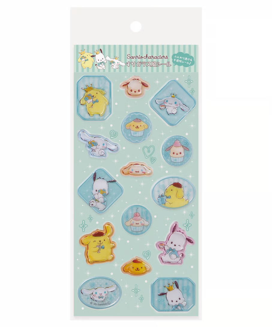Sanrio｜Frosted Glass Style Sticker｜175×90mm approx.