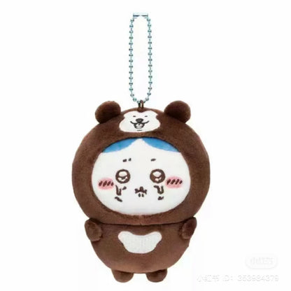 【限购1】Chiikawa 吉伊卡哇｜Nagano Characters Malay bearIs covered Mascot马来熊限定哭唧唧表情毛绒玩偶挂件/包挂｜约H110 x W80 x D50mm