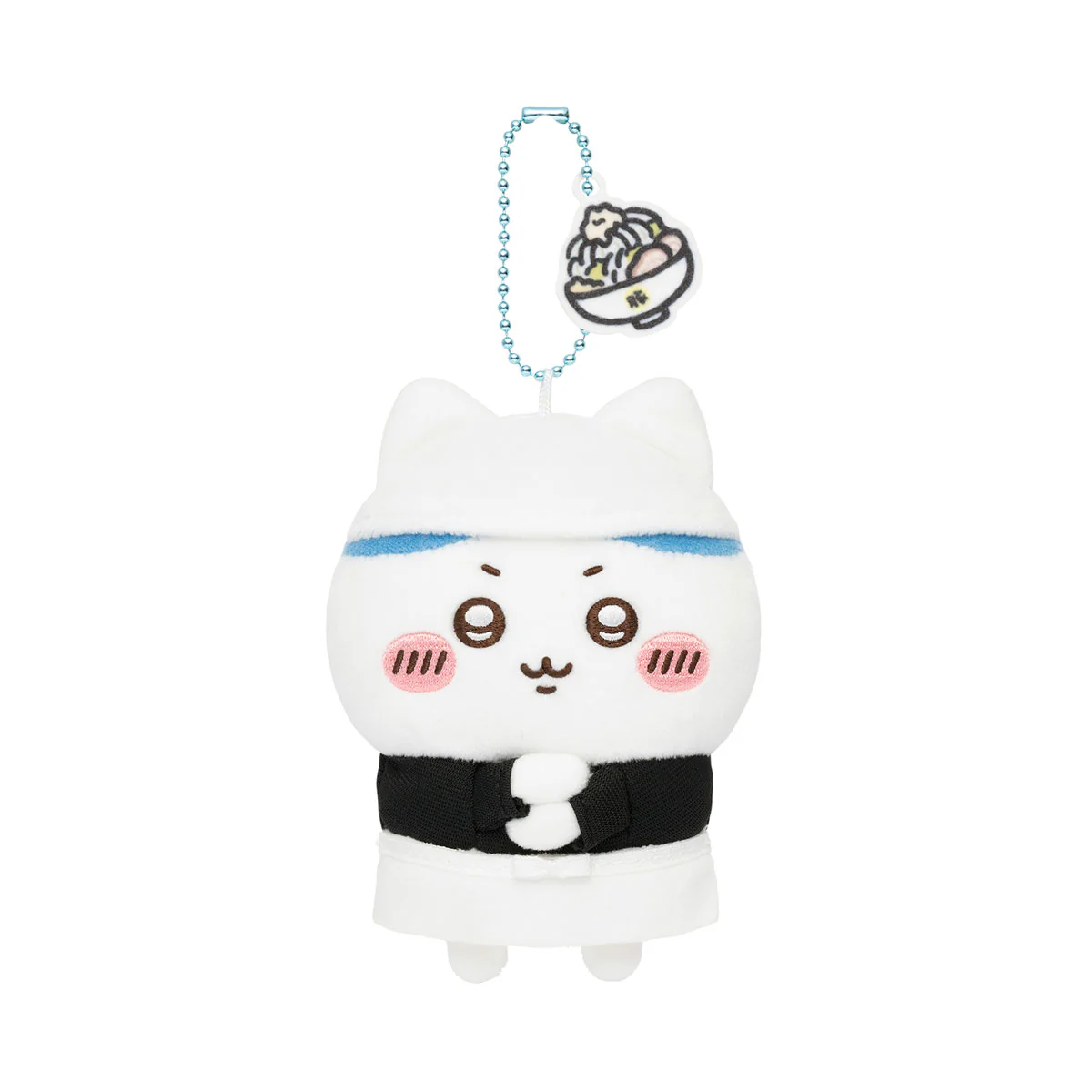 chiikawa｜Ramen Buta (Pork) - Staff member Mascot Holder /Plush Keychain｜H130 x W80 x D50 mm approx.