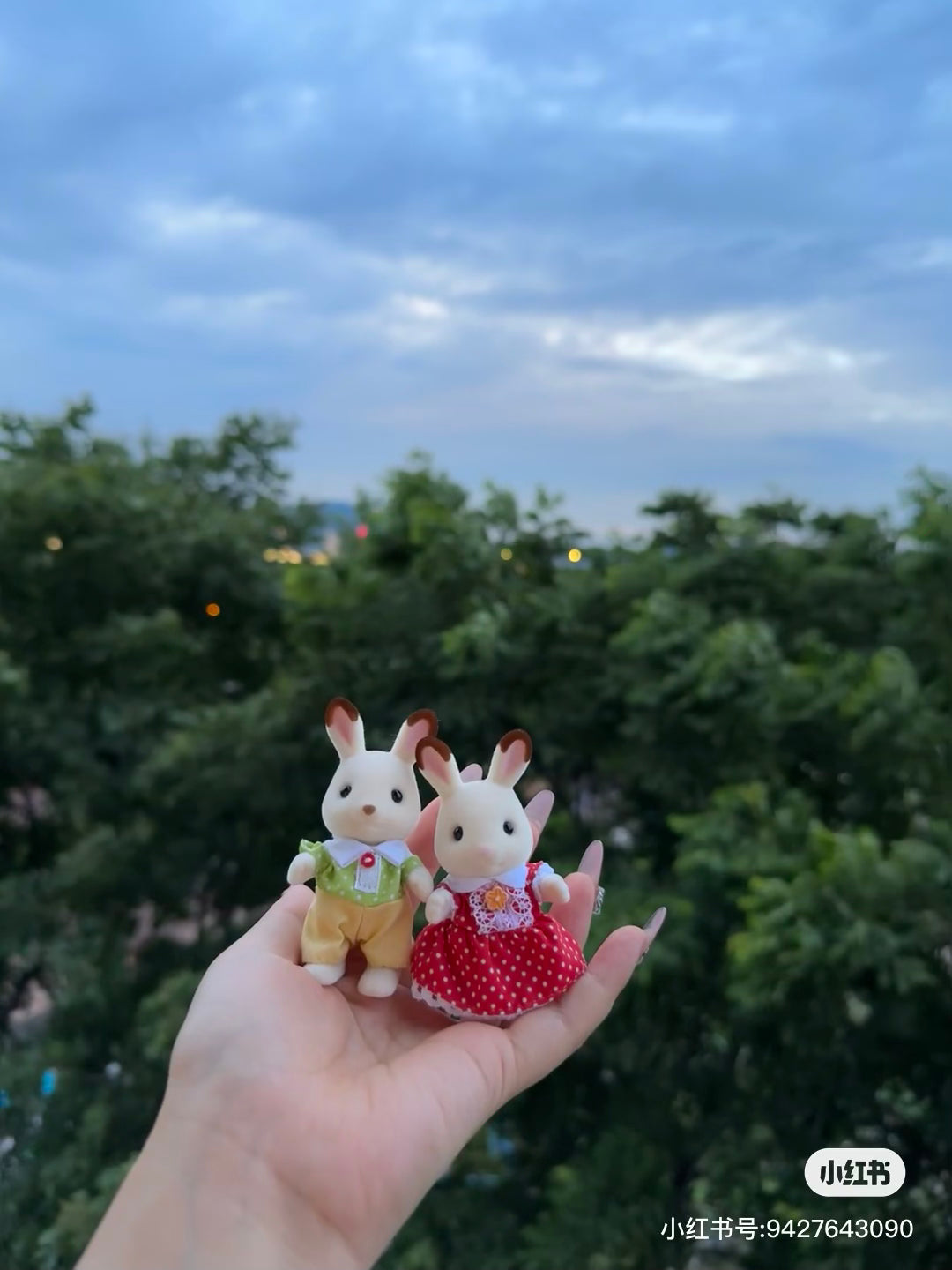 SylvanianFamilies森贝儿家族｜Chocolate Rabbit Family可可兔家族系列/一家四口套组/玩具/过家家5655