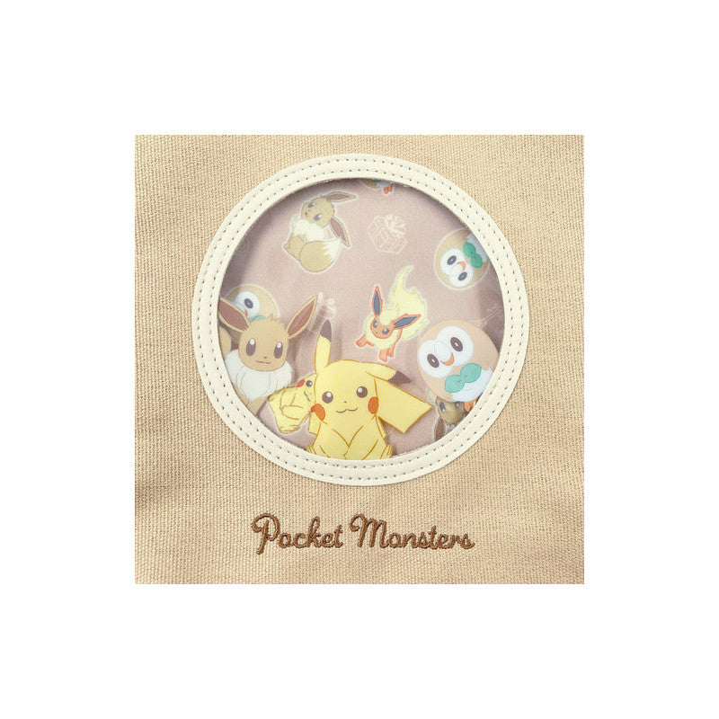 Pikachu皮卡丘｜PK Pokemon系列帆布包/托特包/包上有精灵球/内部防水夹层又美又精致｜25 x 25 x 12 cm