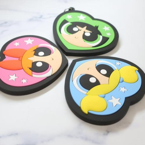 Powerpuff Girls｜ mirror keychain｜70x75x10mm approx.