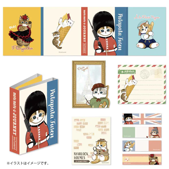 Mofusand｜Mofumofu Journey Tourism Flip Memo Sticky Notes｜ 90×70×5mm approx.