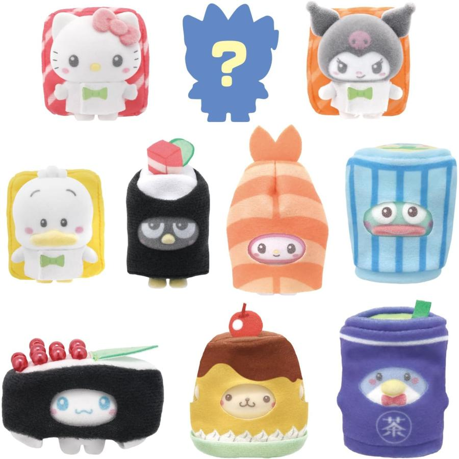 Sanrio｜Sushi Together flocking Toy mystery bag/blind box/All 19 types｜1pcs