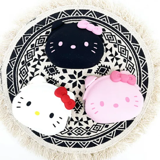 Sanrio｜hellokitty Silicone Purse｜W9.7×H8.0×D4.7cm approx.