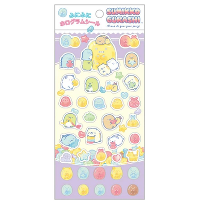 Sumikko gurashi｜San-X Funifuni Hologram Gummy Gummy Party Puffy 3D Stickers｜200×95mm approx.