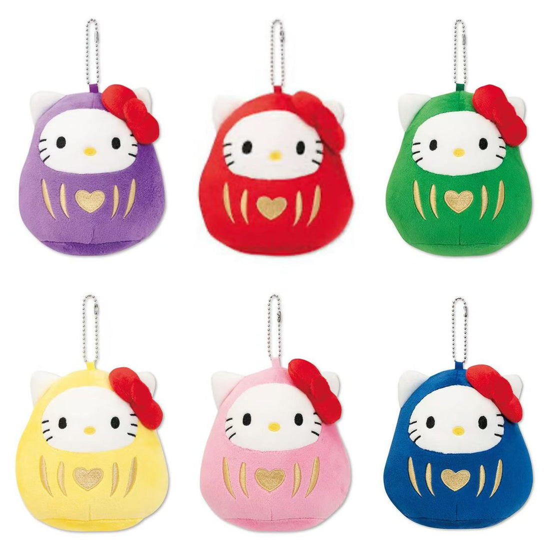 Sanrio｜Mascot Holder Bodhidharma Hello Kitty｜12cmX11cm approx.
