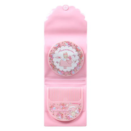 Sanrio｜Marron Cream 40th anniversary Comb and Mirror Set ｜10 × 2 × 9 cm approx.