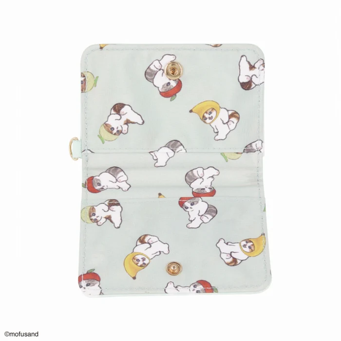 Mofusand｜Fruit Bi-fold Pass Case｜70×108×10mm approx.