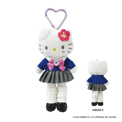 HelloKitty｜Style Up Mascot Holder /Plush Keychain｜H14.7 × W7.0 × D4.2 cm approx.