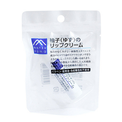 Matsu yama松山油脂｜清新柚子香/保湿/滋润唇膏｜4g