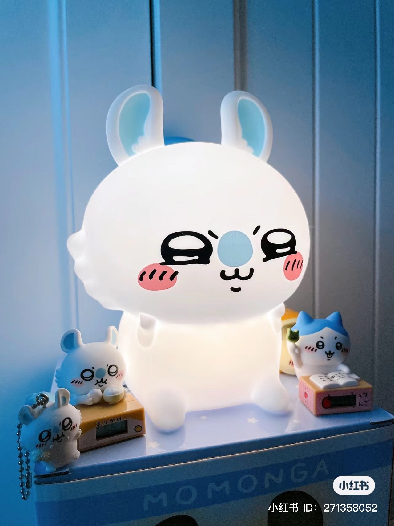 Chiikawa 吉伊卡哇｜柔软可捏捏硅胶质地柔和小夜灯/4档亮度切换/USB充电式/可无线