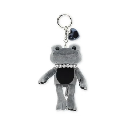 Pickles the Frog｜Monotone Mascot Holder /Plush Keychain｜H14×W8×D4cm approx.