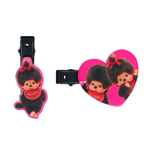 Monchhichi｜Die-Cut Hair Clip｜W40 x H40 x D3mm approx.