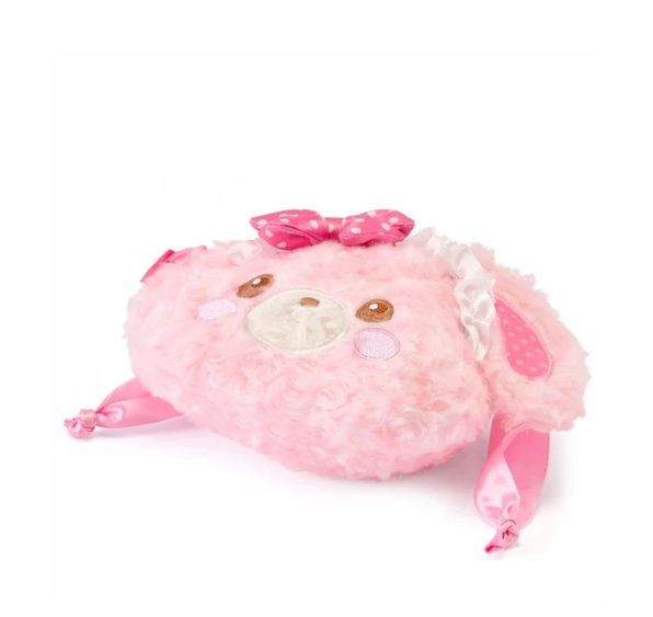 Sanrio｜GRL Characters Collaboration Curly Fur Head Dress Face DrawstringBag｜180x180 approx.