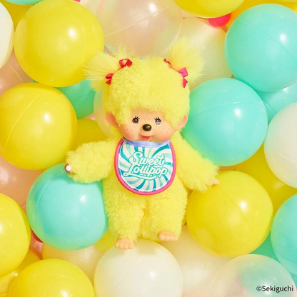 Monchhichi｜Sweet Lollipop Mascot Holder /Plush Keychain｜H16×W8.5×D5.5cm approx.
