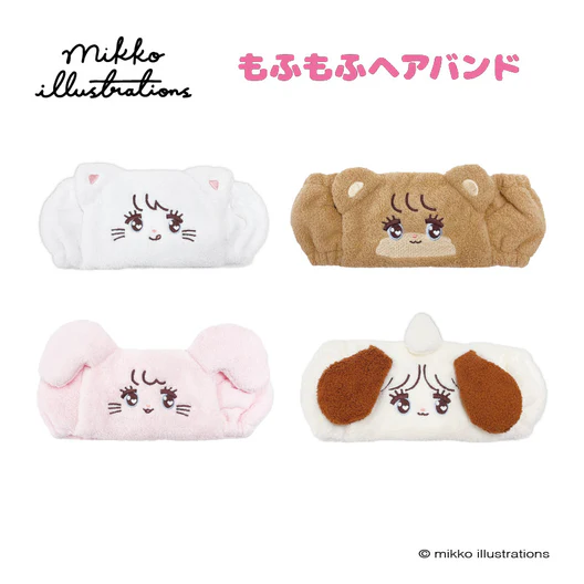 mikko illustrations｜Fluffy Hair Band｜ H105xW148xD45mm approx.