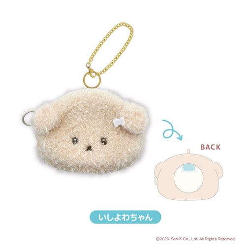 SANX｜Ishiyowa-chan Fluffy Can Badge Mascot Holder /Plush Keychain｜H90 x W115 x D25mm approx.