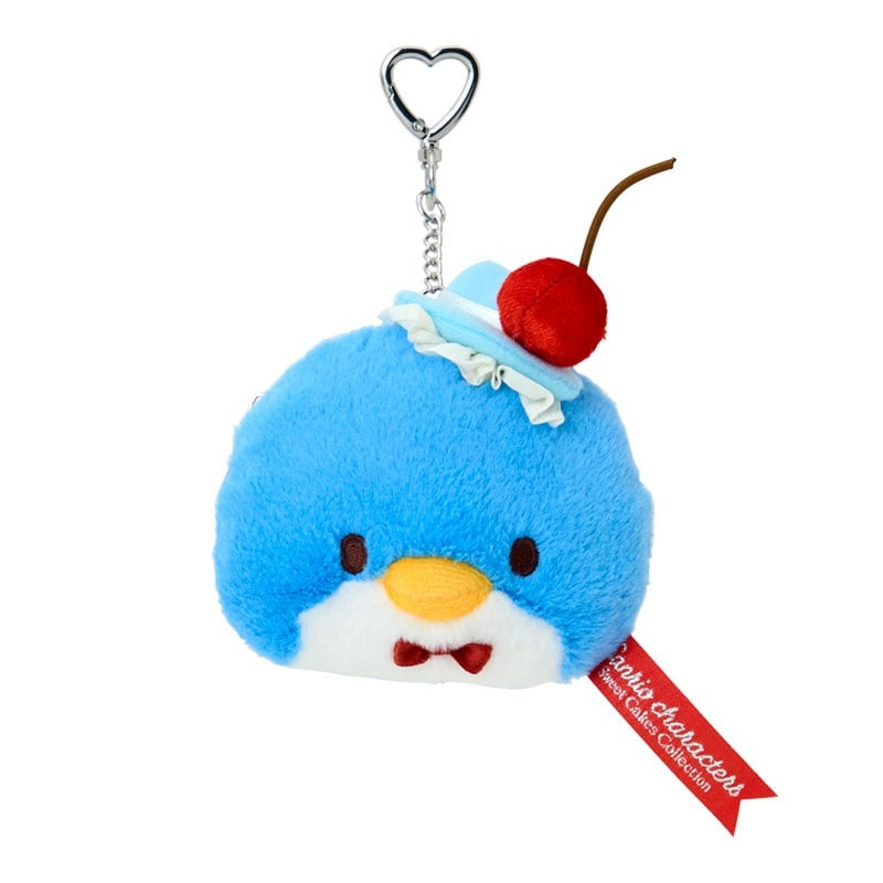 Sanrio｜Sweet Cakes Sky Blue Cherry Collection Plush Carabiner Pouch｜19×5.5×8cm approx.