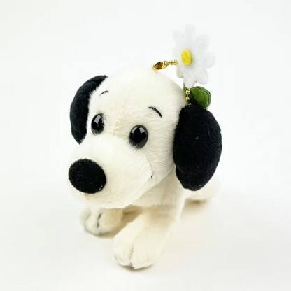 Snoopy｜Peanuts First Snoopy Keychain Mascot Plush Toy75周年限定头顶花花史努比毛绒玩偶挂件/包挂｜12cm×7cm×4cm approx.