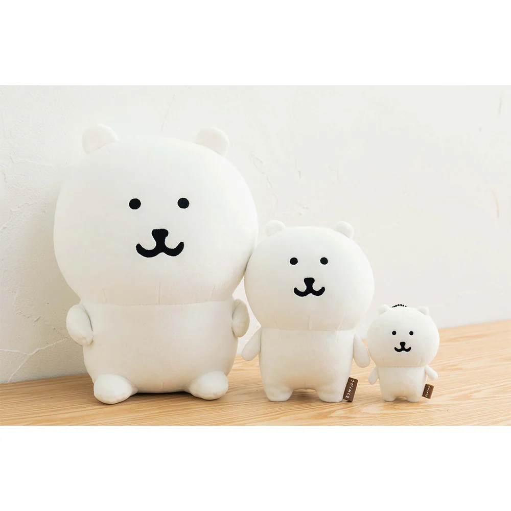Nagano自嘲熊｜ Kumapachi Mascot (Normal Okao)/keychain白熊毛绒玩偶挂件/包挂｜约 H105 x W80 x D65mm