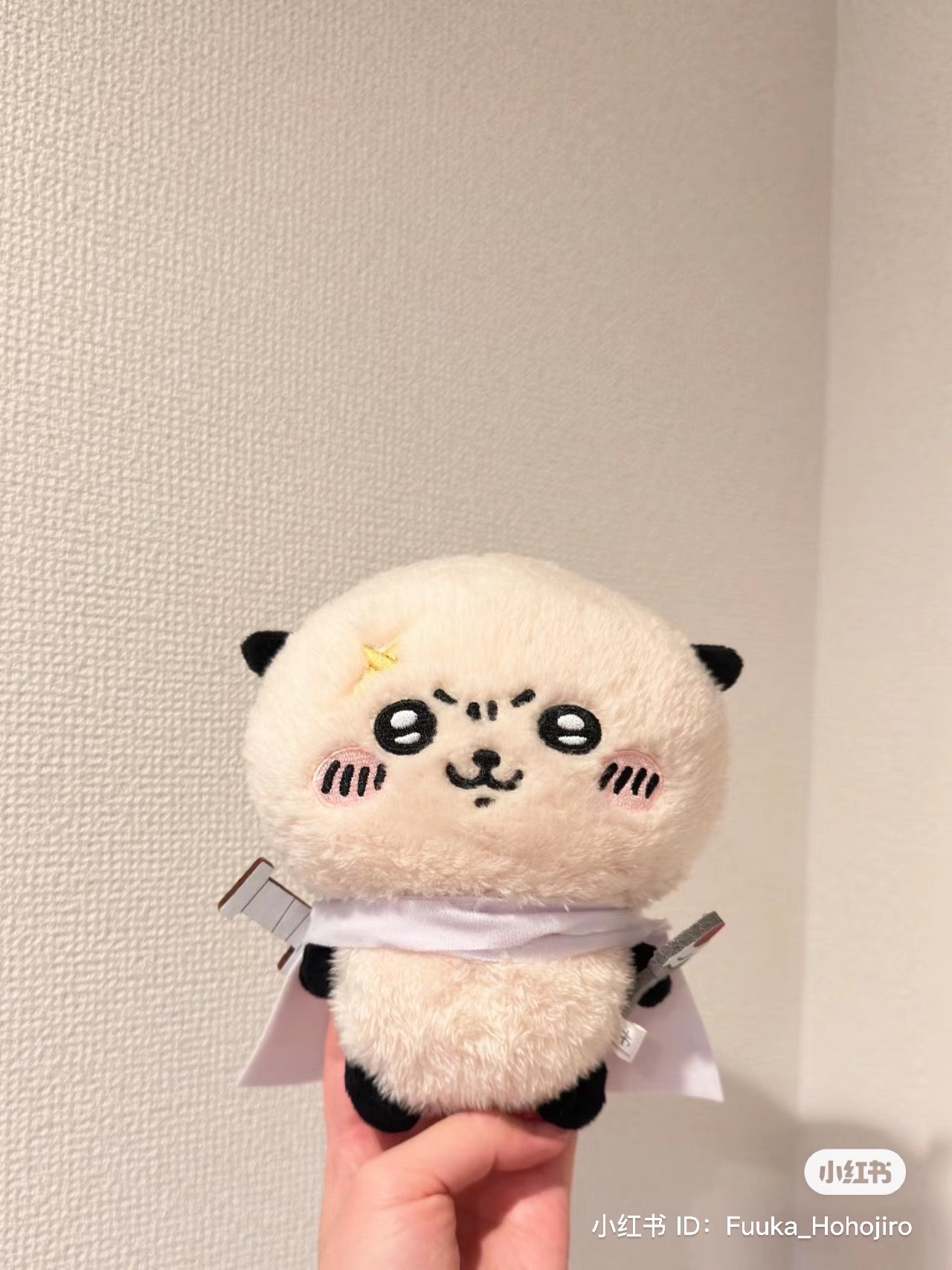 Chiikawa 吉伊卡哇｜毛茸茸獭师/师傅玩偶/公仔｜约H150×W140×D100mm