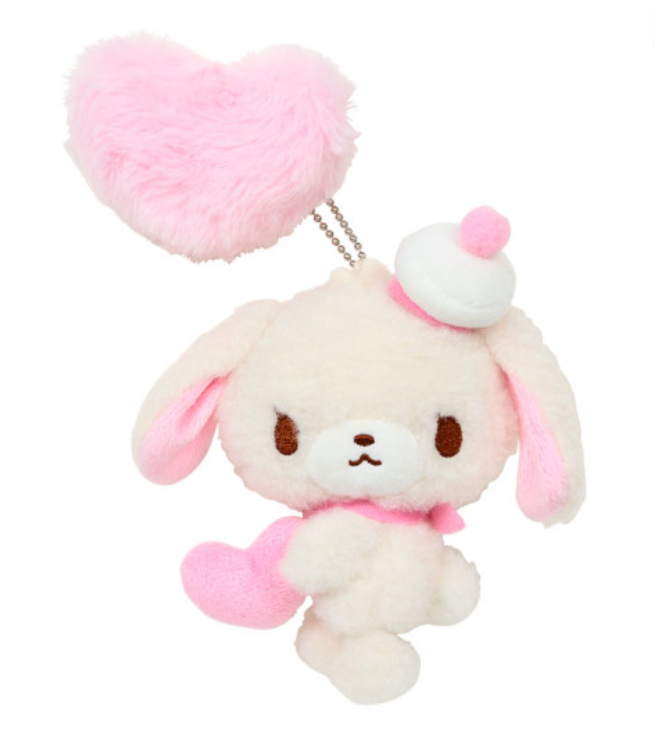 Sanrio三丽鸥｜ Mascot Holder / Fluffy Heart毛茸茸爱心系列平成复古可爱角色玩偶挂件/包挂｜约11×6×13cm