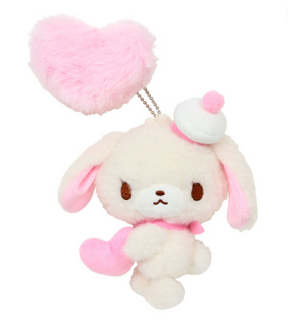 Sanrio三丽鸥｜ Mascot Holder / Fluffy Heart毛茸茸爱心系列平成复古可爱角色玩偶挂件/包挂｜约11×6×13cm