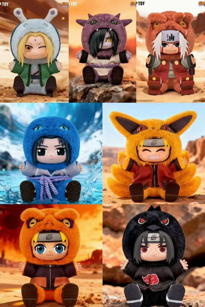 TOP TOY Naruto Shippuden Beast Party Series 2 Plush Keychain Blind Box
