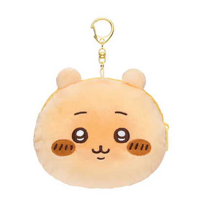 Chiikawa 吉伊卡哇｜Face-shiped Mini Pouch / Chiikawa Bakery Bread-like面包店系列软乎乎脸型可爱角色零钱包挂件/包挂/耳机保护收纳包｜约H115×W130×D40mm